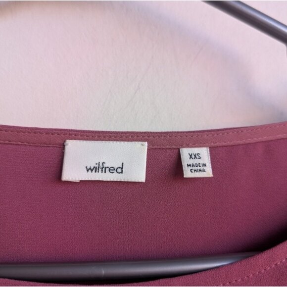 Wilfred Pink Mauve Puzzi Long Sleeve Blouse With Side Cut Outs - Picture 4 of 4